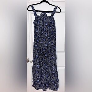 Old Navy Blue Floral Midi Skirt